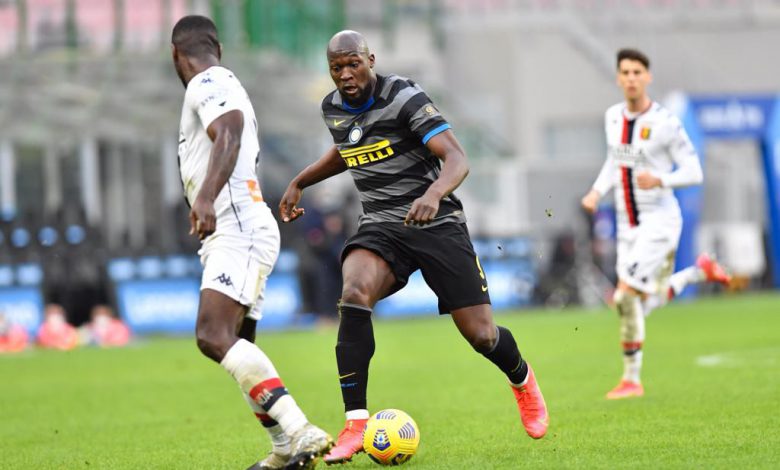 Romelu Lukaku in Inter-Genoa (Photo by Tommaso Fimiano, Copyright Inter-News.it)
