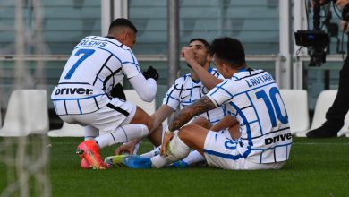 Alexis Sanchez, Lautaro Martinez e Achraf Hakimi in Torino-Inter (Photo by Tommaso Fimiano, Copyright Inter-News.it)