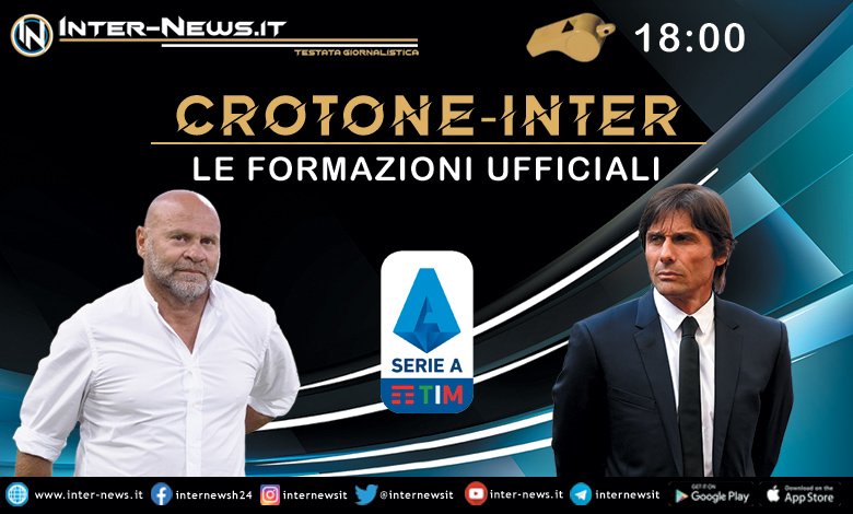 Crotone-Inter - Le formazioni ufficiali