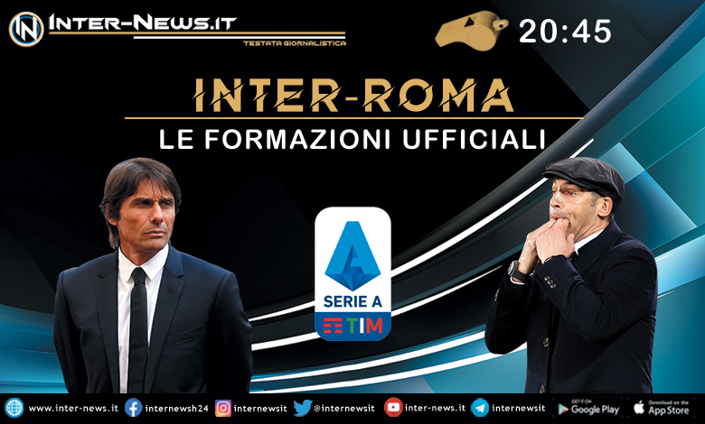 Inter-Roma le formazioni ufficiali