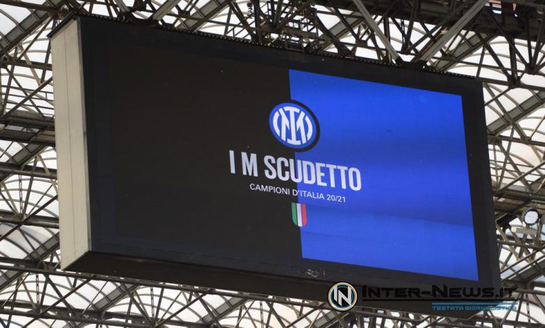 Tabellone IM SCUDETTO Inter-Sampdoria - Stadio "Giuseppe Meazza" in San Siro (Photo by Tommaso Fimiano, Copyright Inter-News.it)
