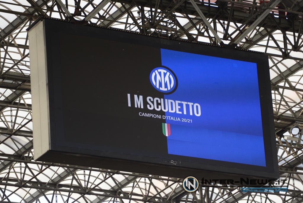 Tabellone IM SCUDETTO Inter-Sampdoria - Stadio "Giuseppe Meazza" in San Siro (Photo by Tommaso Fimiano, Copyright Inter-News.it)