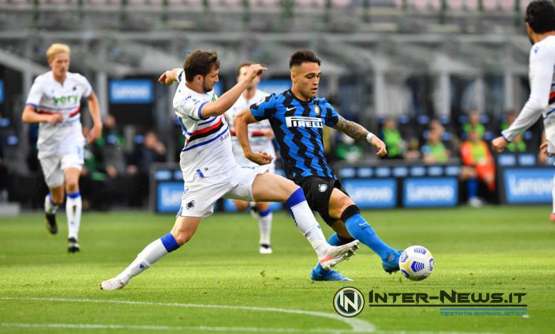 Lautaro Martinez in Inter-Sampdoria (Photo by Tommaso Fimiano, Copyright Inter-News.it)