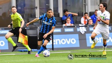 Achraf Hakimi in Inter-Sampdoria (Photo by Tommaso Fimiano, Copyright Inter-News.it)