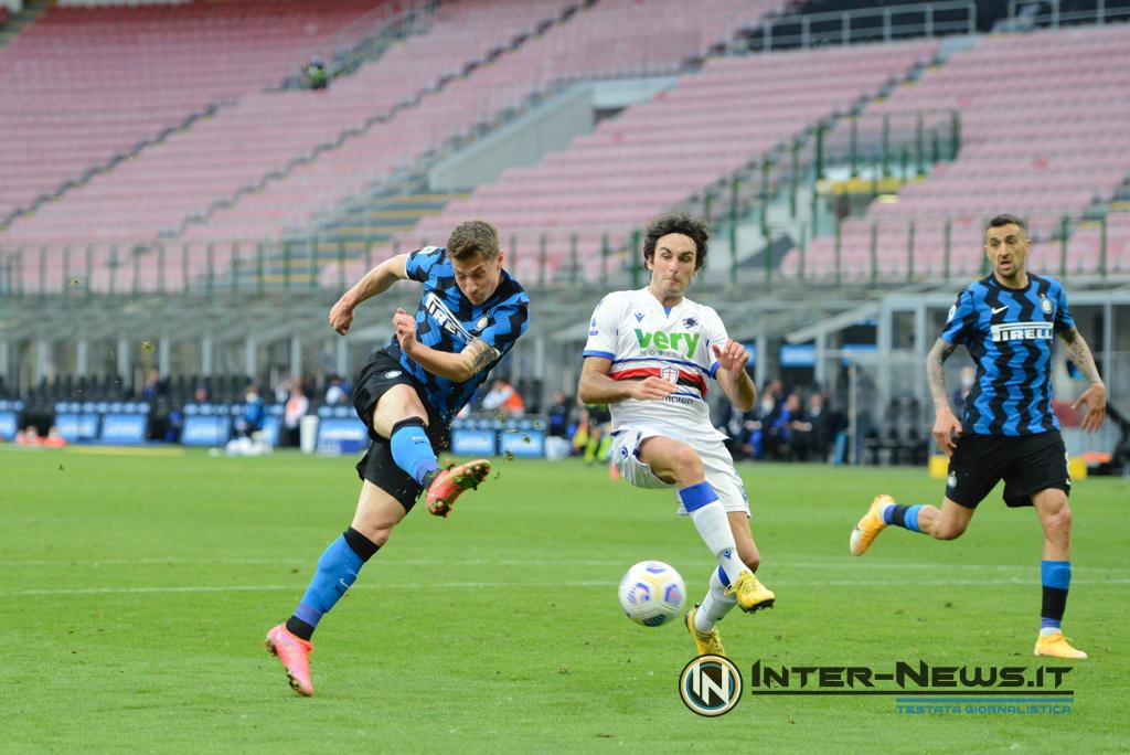 Andrea Pinamonti in Inter-Sampdoria (Photo by Tommaso Fimiano, Copyright Inter-News.it)