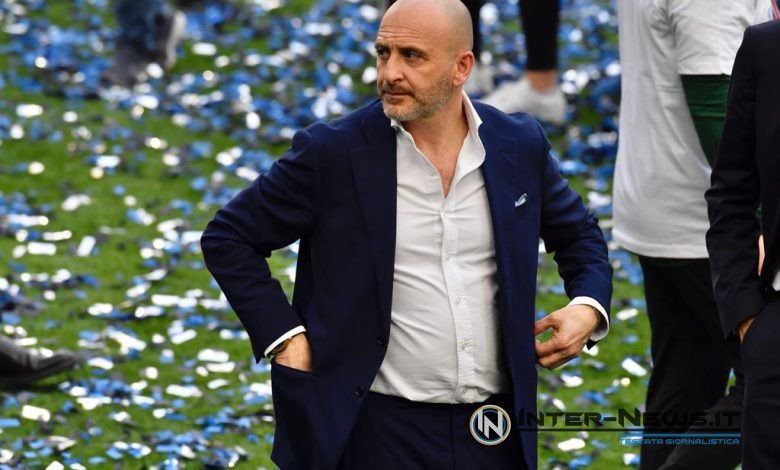 Piero Ausilio durante la premiazione Scudetto dell'Inter 2020-2021 (Photo by Tommaso Fimiano, Copyright Inter-News,it)