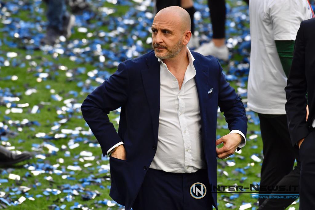 Piero Ausilio durante la premiazione Scudetto dell'Inter 2020-2021 (Photo by Tommaso Fimiano, Copyright Inter-News,it)