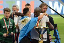 Lukaku, Lautaro Martinez, Inter, premiazione scudetto 2020-2021, foto di Tommaso Fimiano, Copyright Inter-News,it