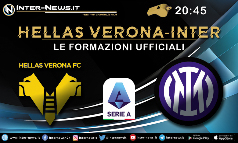 Hellas Verona-Inter - Formazioni Ufficiali