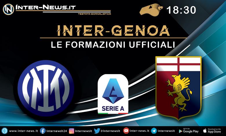 Inter-Genoa, le formazioni ufficiali