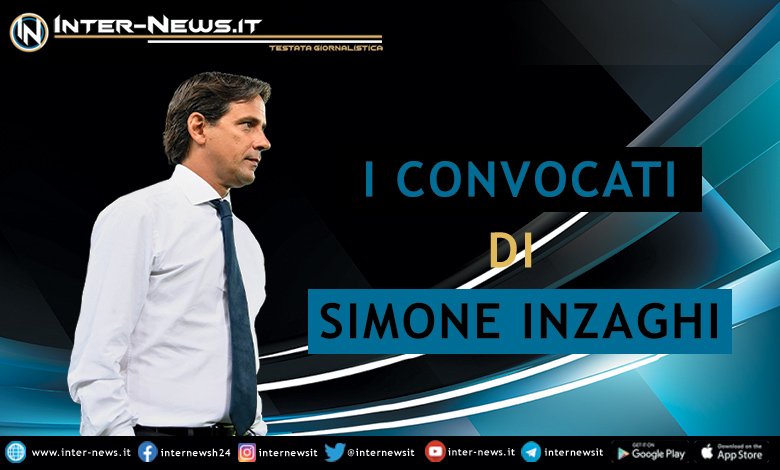 I convocati di Simone Inzaghi - Inter-Juventus