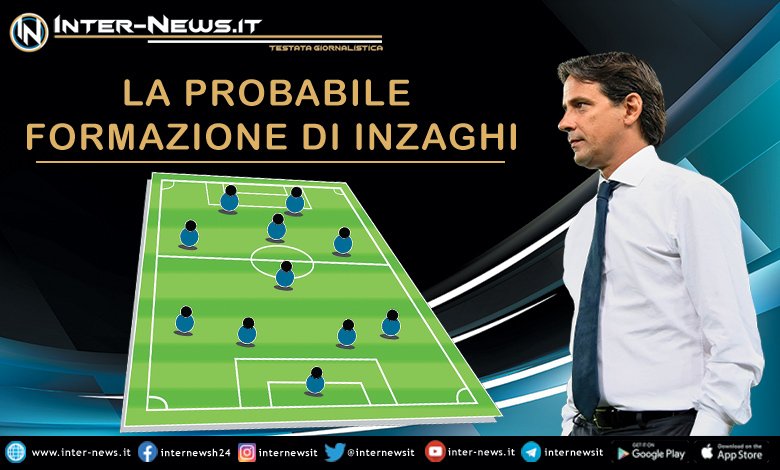 La probabile formazione dell'Inter di Simone Inzaghi