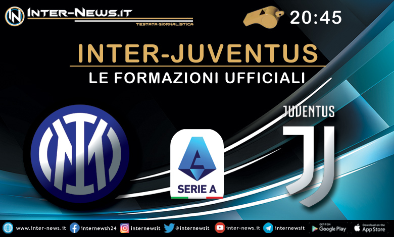 Inter-Juventus - Le formazioni ufficiali