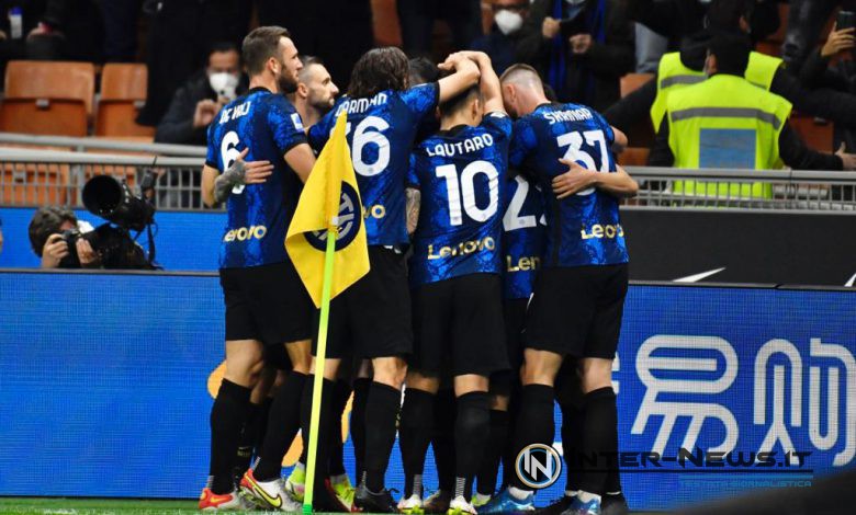 Esultanza in Inter-Juventus (Photo by Tommaso Fimiano, Copyright Inter-News.it)
