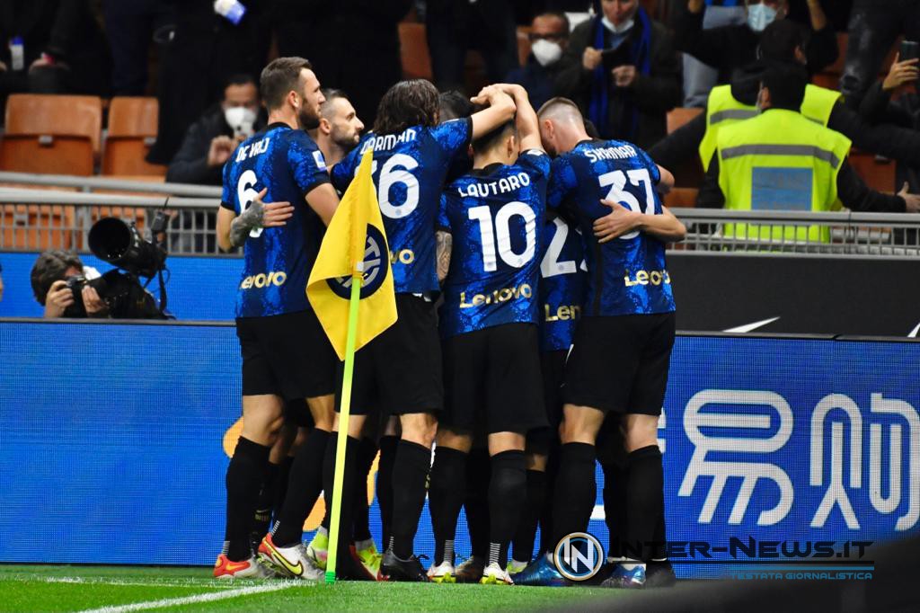 Esultanza in Inter-Juventus (Photo by Tommaso Fimiano, Copyright Inter-News.it)