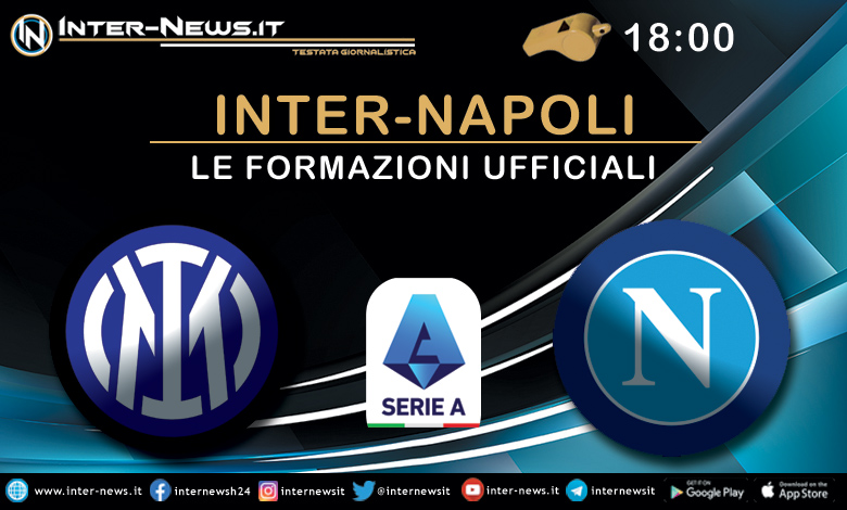 Inter-Napoli - Le formazioni ufficiali