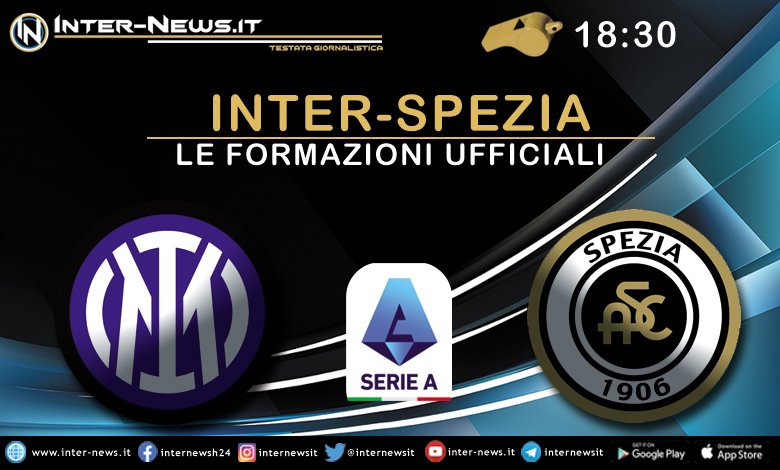 Inter-Spezia - Le formazioni ufficiali