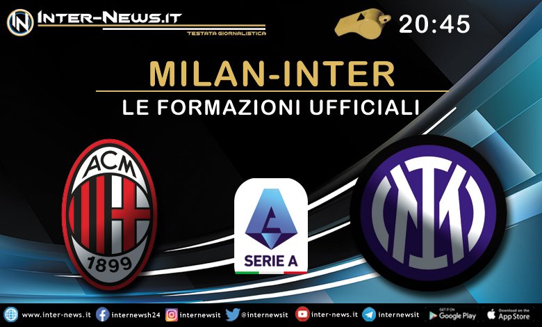 Milan-Inter-Formazioni