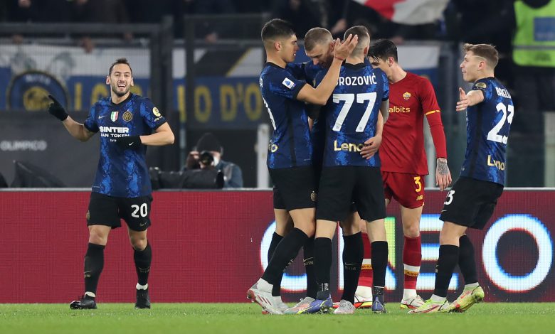 Edin Dzeko Roma-Inter
