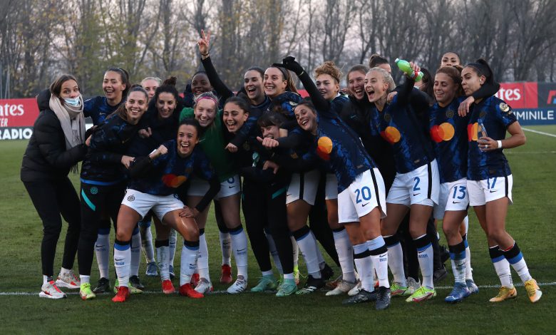 Milan-Inter Women esultanza