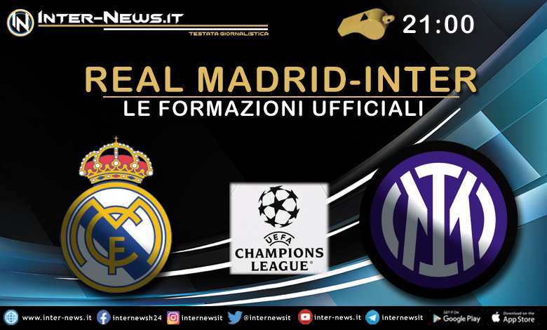 Real Madrid-Inter formazioni