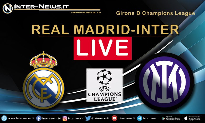 Real Madrid-Inter live