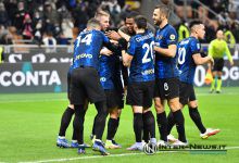 Esultanza Inter. Inter-Cagliari