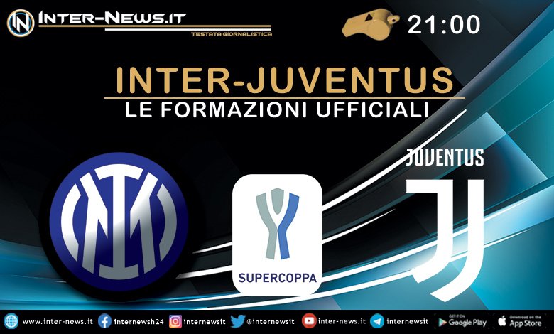Inter-Juventus, Supercoppa Italiana 2021 - Le formazioni ufficiali