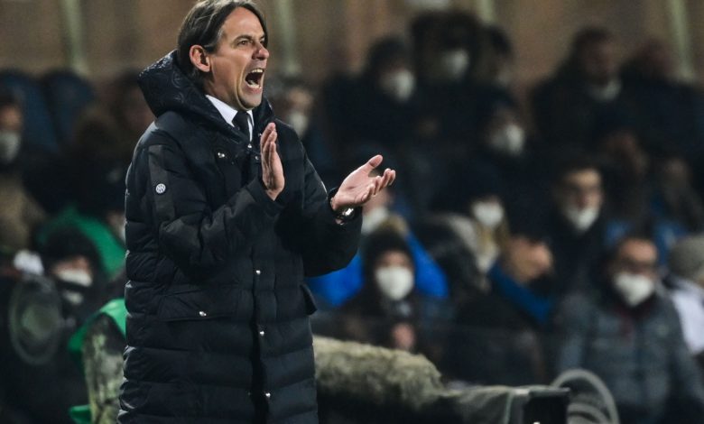 Simone Inzaghi in Atalanta-Inter