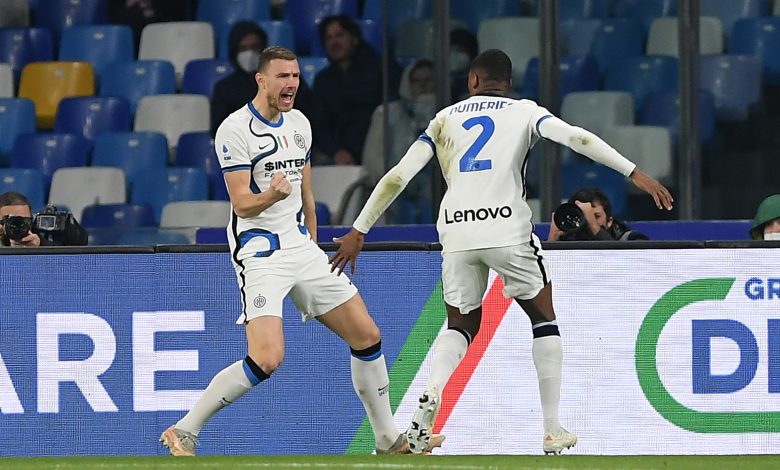 Edin Dzeko Napoli-Inter
