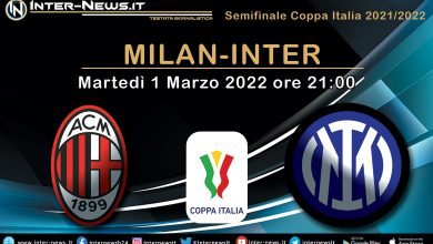 Milan-Inter - Coppa Italia