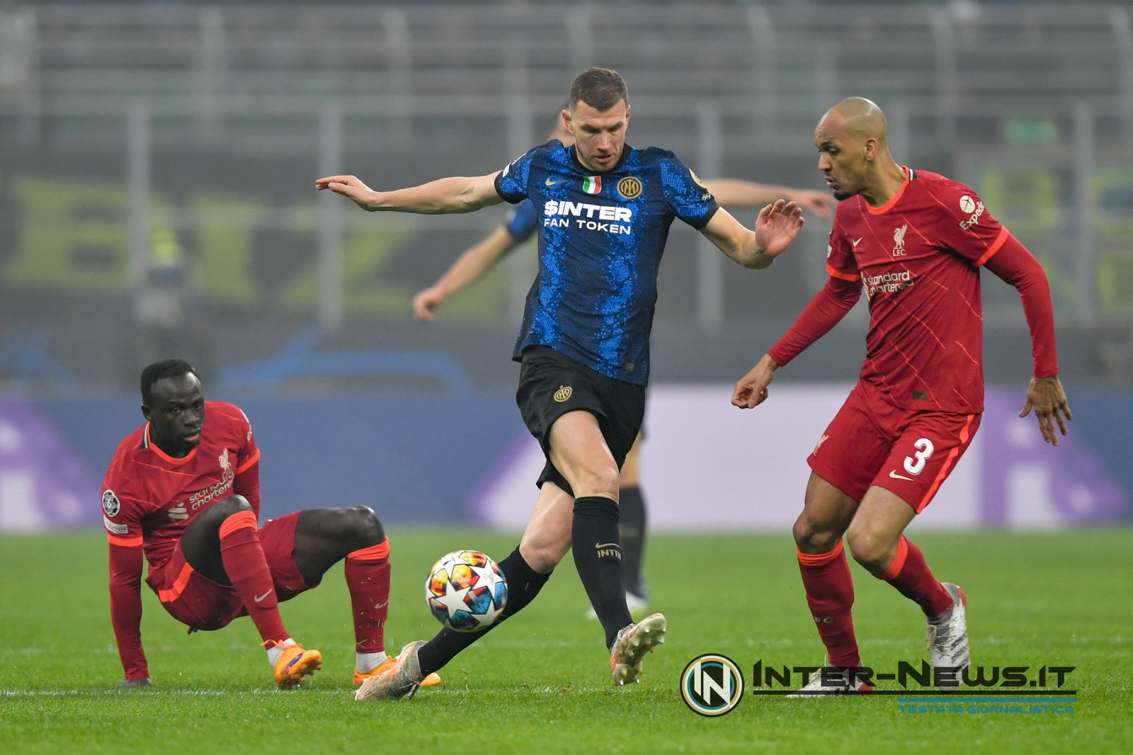 Dzeko - Inter-Liverpool, Champions League (Photo by Tommaso Fimiano, Copyright Inter-News.it)