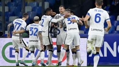 Esultanza in Napoli-Inter