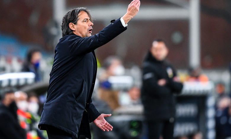 Simone Inzaghi in Genoa-Inter (Photo Getty Images via OneFootball)