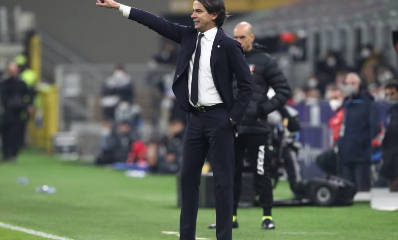 Simone Inzaghi in Inter-Juventus di Supercoppa Italiana