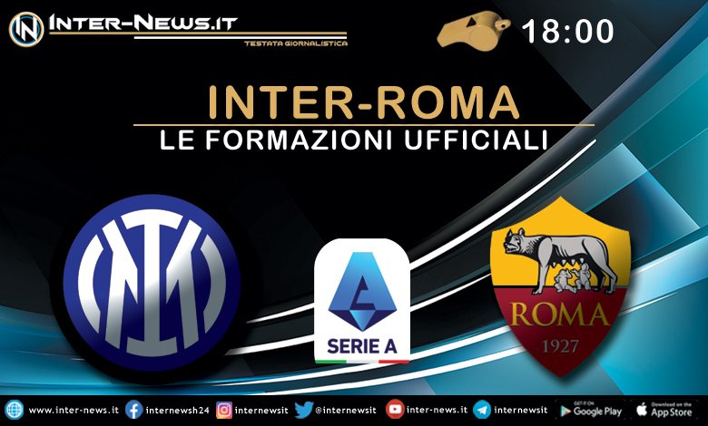 Inter-Roma - Le formazioni ufficiali