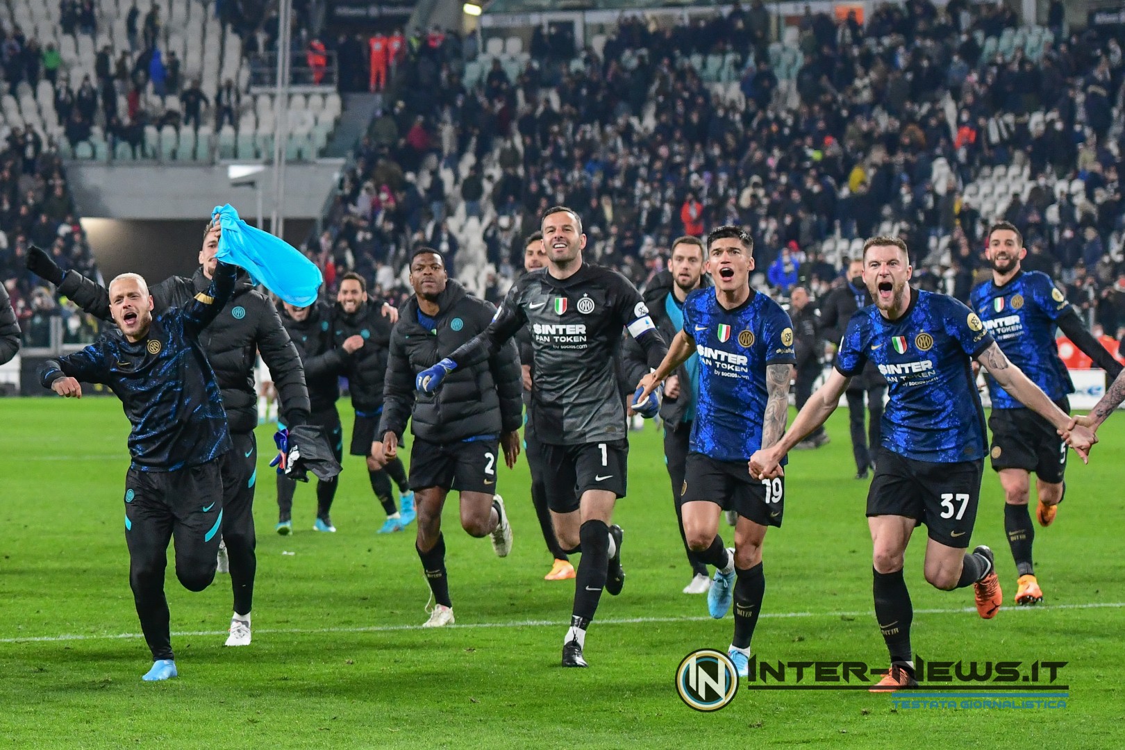 esultanza Inter, Juventus-Inter- Copyright Inter-News.it (Photo by Tommaso Fimiano)