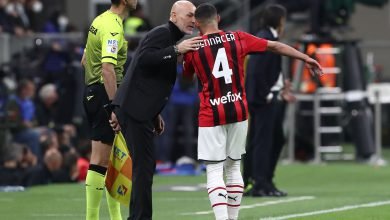 Stefano Pioli e Ismael Bennacer in Inter-Milan di Coppa Italia