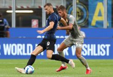 Zinho Vanheusden contro Edin Dzeko in Inter-Genoa