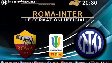 Roma-Inter-Primavera-Formazioni