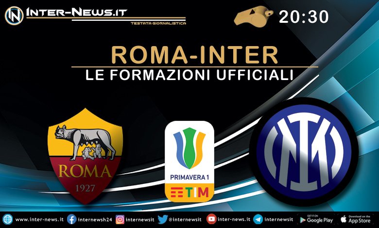 Roma-Inter-Primavera-Formazioni