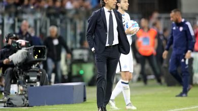 Simone Inzaghi e Matteo Darmian in Cagliari-Inter