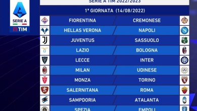 Serie A 2022-2023 calendario 1 giornata