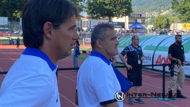 Simone Inzaghi e Massimiliano Farris in Lugano-Inter (Photo by Roberto Balestracci, copyright Inter-News.it)