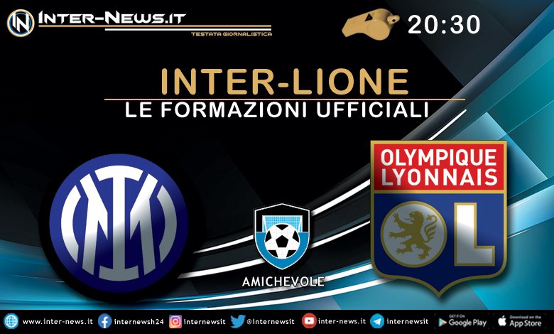 Inter-Lione - Formazioni ufficiali