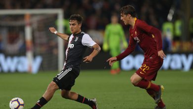 Paulo Dybala contro Nicolò Zaniolo in Roma-Juventus