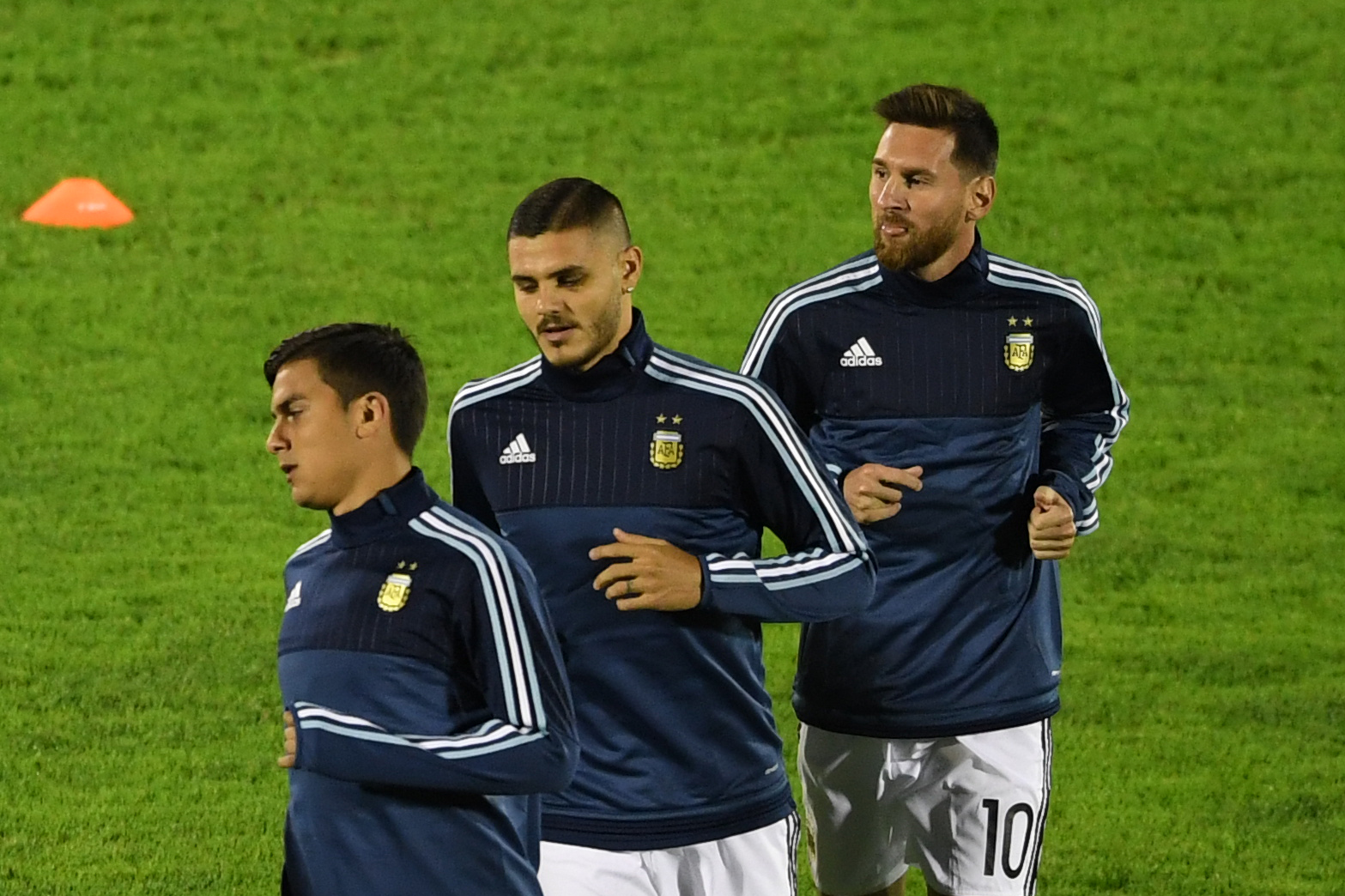 Paulo Dybala e Mauro Icardi con Lionel Messi - Nazionale Argentina