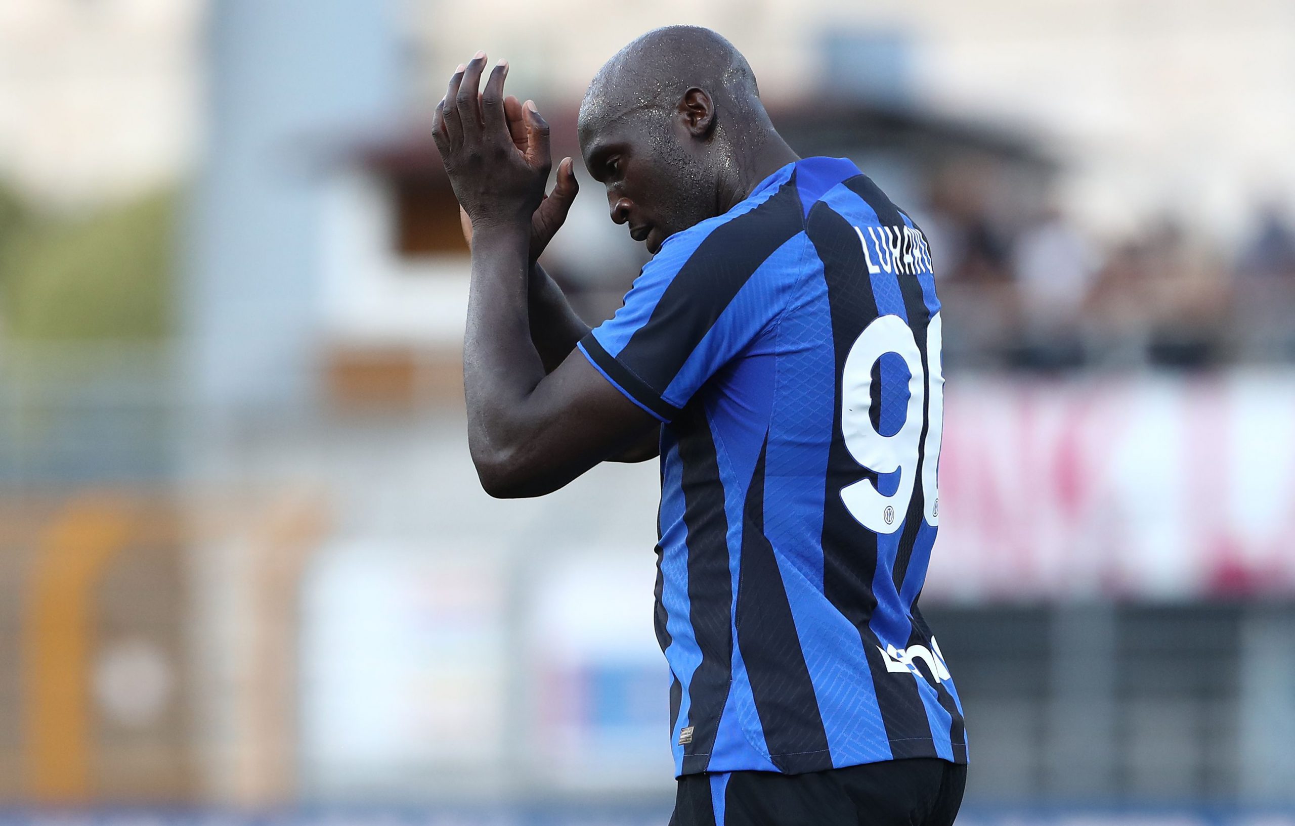 Romelu Lukaku in Lugano-Inter