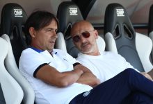 Simone Inzaghi e Piero Ausilio prima di Lugano-Inter