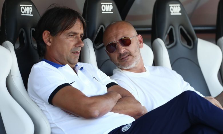 Simone Inzaghi e Piero Ausilio prima di Lugano-Inter